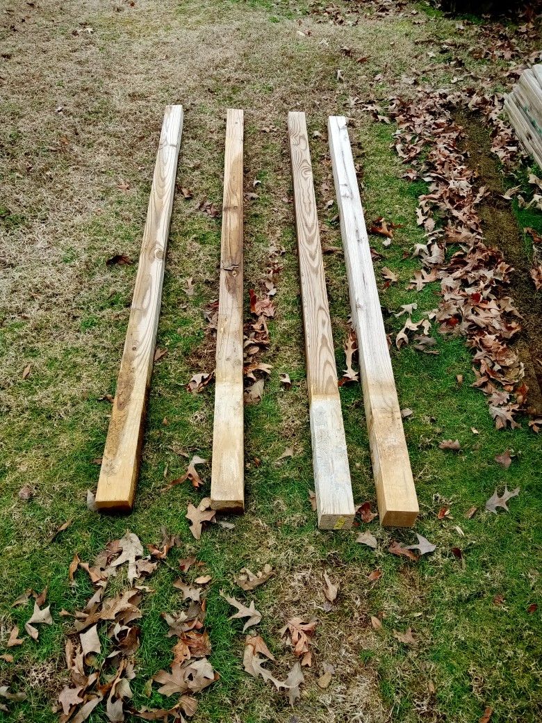 8 Ft Treated 4x4 Post