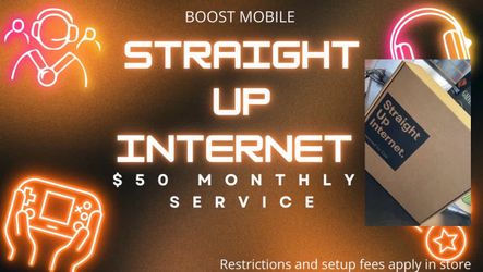 Prepaid straight up Internet, Boostmobile 12th n Valencia