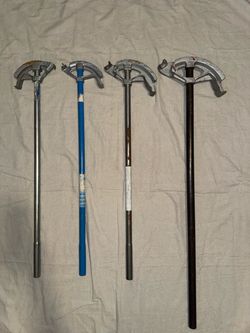 Electrical conduit pipe benders & wire pulling rods