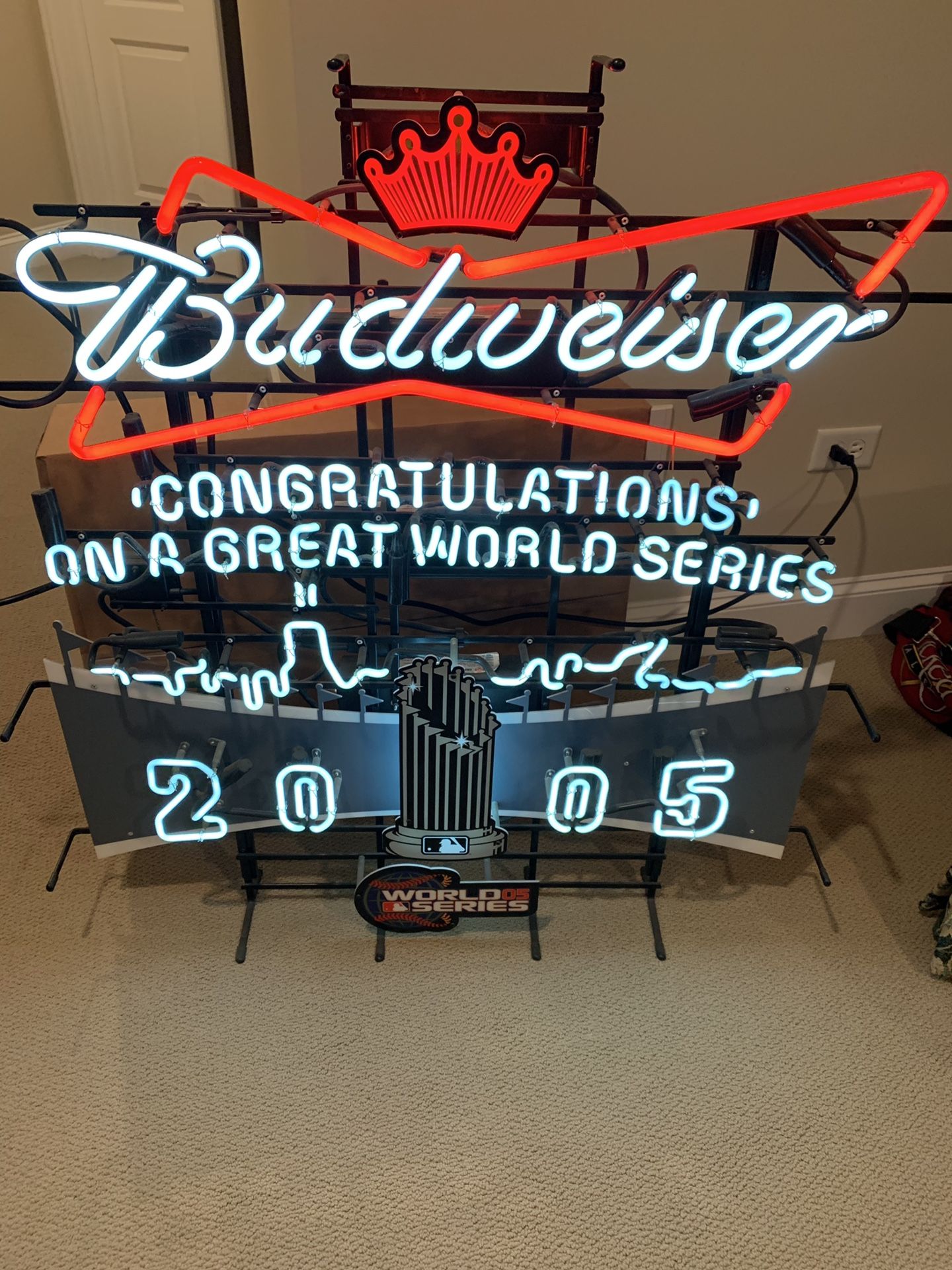 Budweiser White Sox 2005 Championship Neon