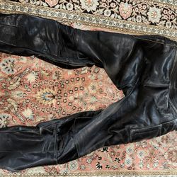 Leather Motorcycle Pants 