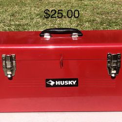 Husky Toolbox $25.00  and Vintage Craftsman Toolbox $50.00