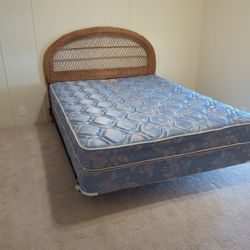 Wicker Bed Set Queen 