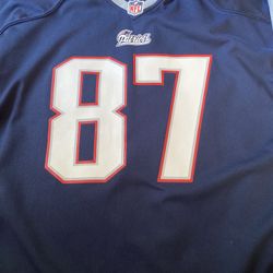 Rob Gronkowski New England Patriots #87 Nike NFL On Field Jersey Youth Size XL