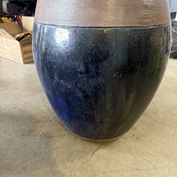 Large Ceramic Garden Planter Pot - 22" Tall Outdoor/Indoor Vase