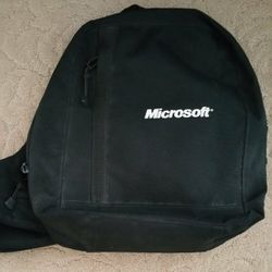 Microsoft Black Laptop Camera Sling Backpack