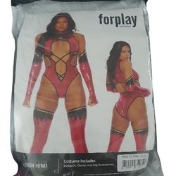 Forplay Finish Him, Woman's Ninja, Sexy Vídeo Game Adult Woman's Halloween Costume. Size XS/S. *Bodysuit *Gloves *Leg Accessories. (New)