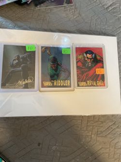 1995 Batman Master series inserts. 3 inserts.