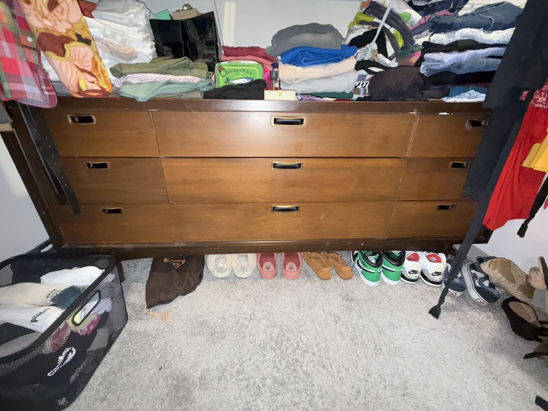 1960’s Mid Century Dresser With Headboard