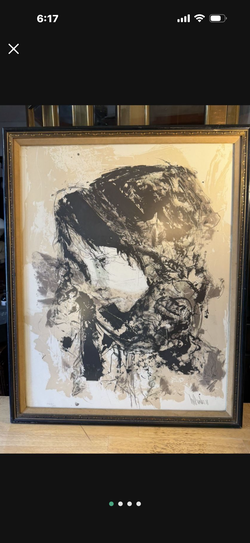 Mid Century signed and numbered 31 x 25 portrait