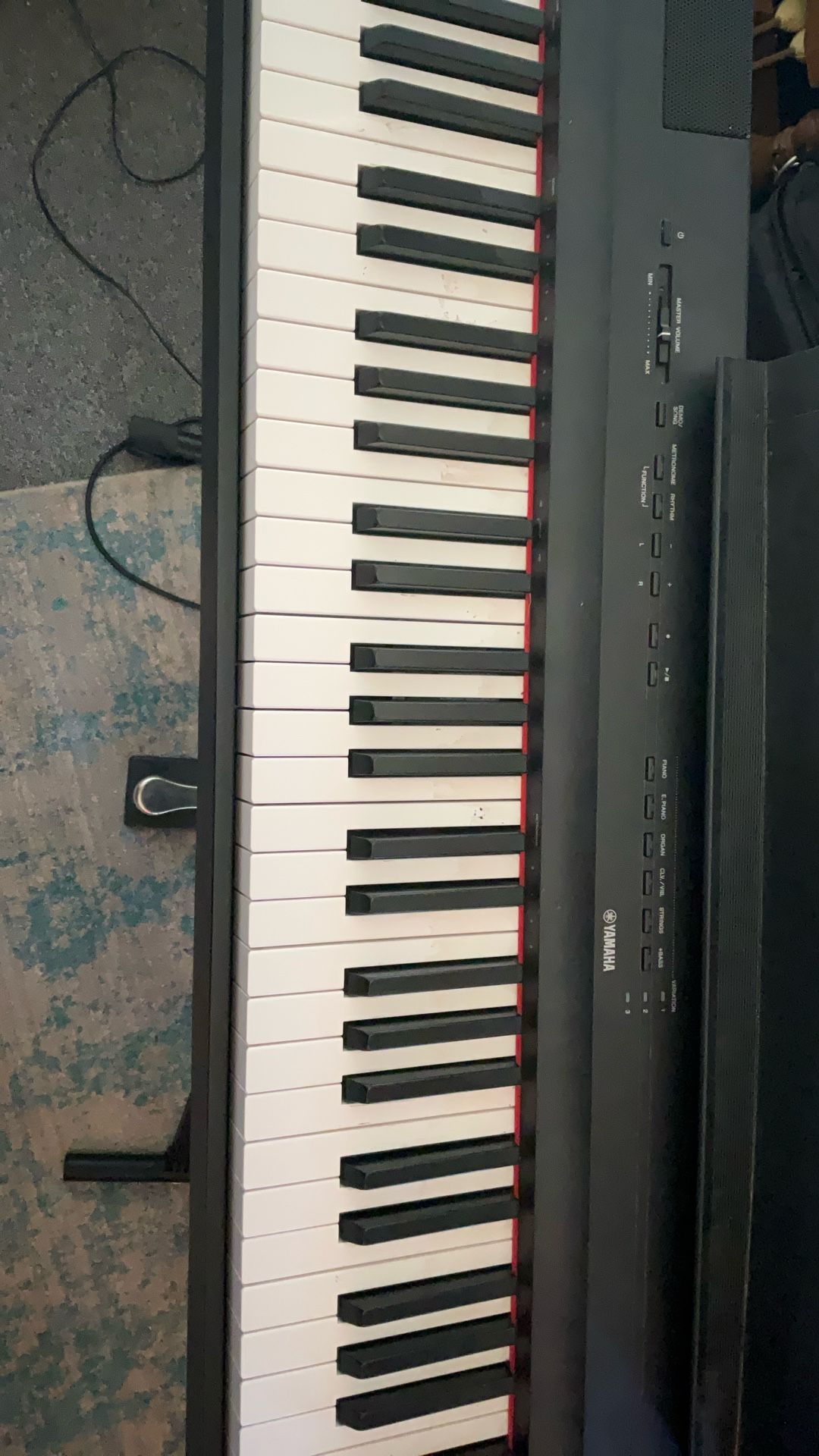 Yamaha P-125 Electric Piano W Stand , Power Cord And Sustain Pedal , Carrying Bag