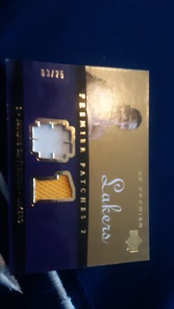 Double game worn piece of Jersey only 25 made