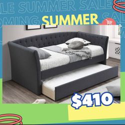 Brand New In Box Day Bed W/Slats + Trundle And 2 Mattresses. Pick Up In Long Beach   