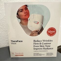 therabody theraface vibrating ant aging skincare led mask with 648 leds 