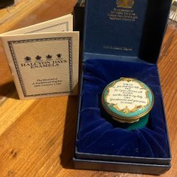 Vintage Antique Halcyon Days Enamels original