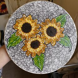 Sunflower Painting 10”