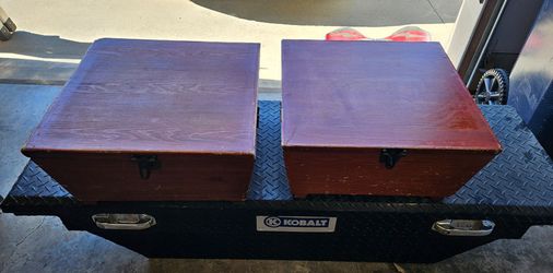 Wooden storage bins