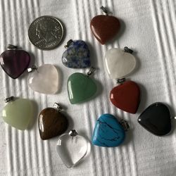 Heart Shaped Stones Set Of 12 Pieces In A Box