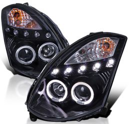 2003-2007 Infiniti G35 Coupe Dual Halo Projector Headlights 