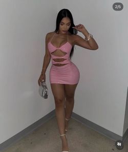 Luxe fashion Barbie latex dress size M