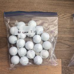 20 assorted Titleist golf balls