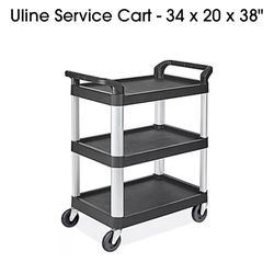 Uline Service Cart - 34 x 20 x 38"