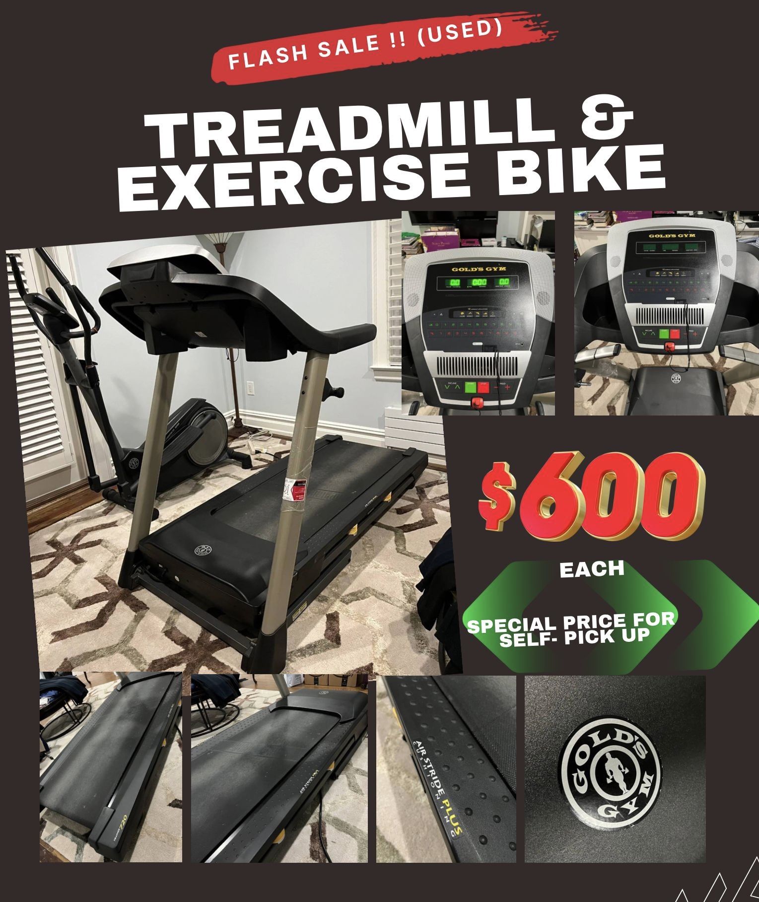 Treadmill & Exercise Bicycle 