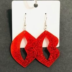 NEW Hypoallergenic Acrylic Drop Dangle Lip Earrings.