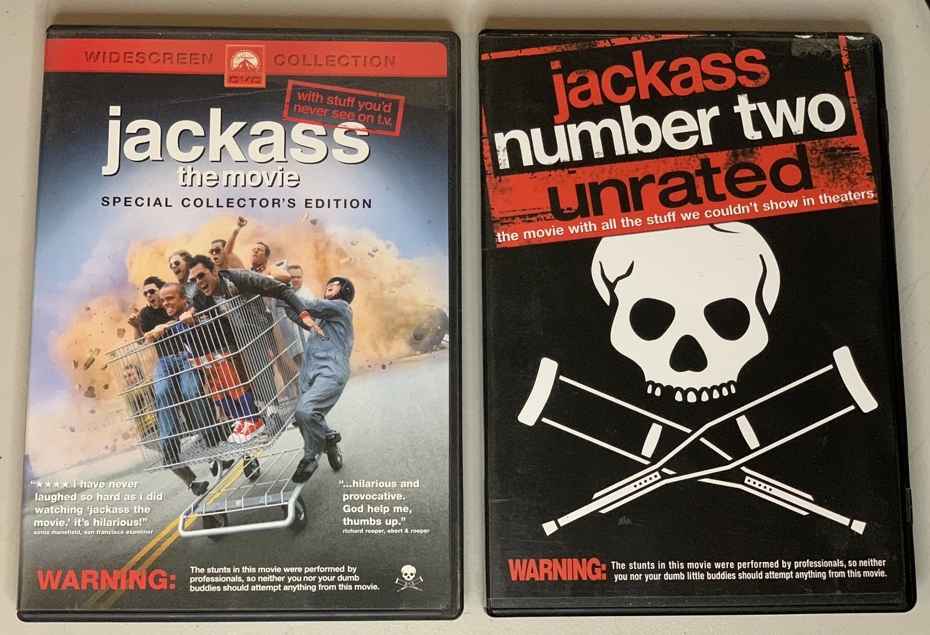 Jackass Movies 1 And 2 DVD