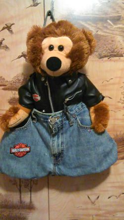 Harley Davidson Denim Purse, Harley Davidson Stuffed Animal