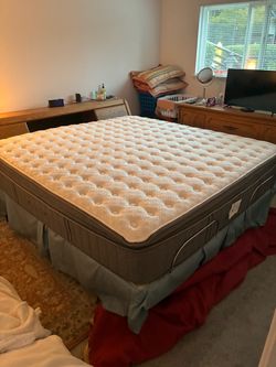 Sterns & Foster king bed
