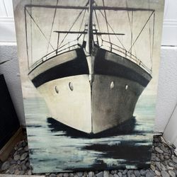 Boat Art On Canvas (large)