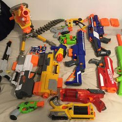 Lot of Nerf guns