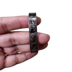 Vintage 925 Stamped Square Inlay Bracelet 13.7g