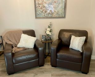 Super COMFY Faux Leather Chairs