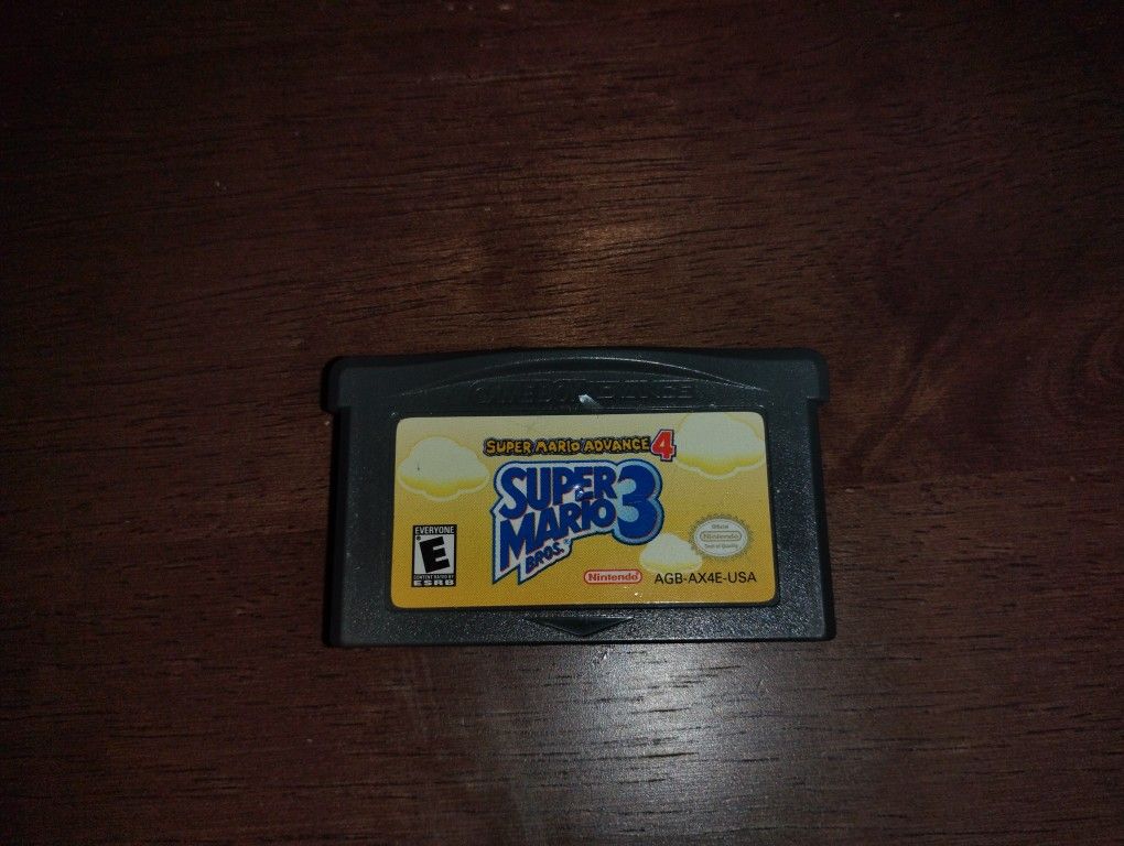 Authentic Super Mario Bros Advance 4 GBA Cartridge