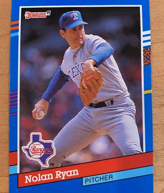 Nolan Ryan 1991 Donruss Nolan Ryan Baseball Error Card #89 (Mint Condition!)