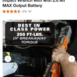 Ridgid 18V Brushless Cordless SubCompact 1/2 in. Right Angle Impact Wrench 