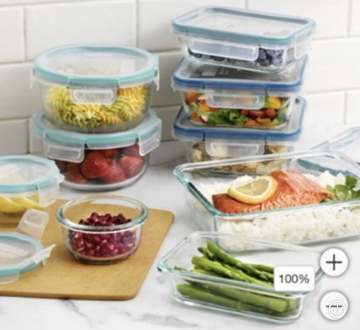 Snapware Pyrex 18-piece Glass Food Storage Set