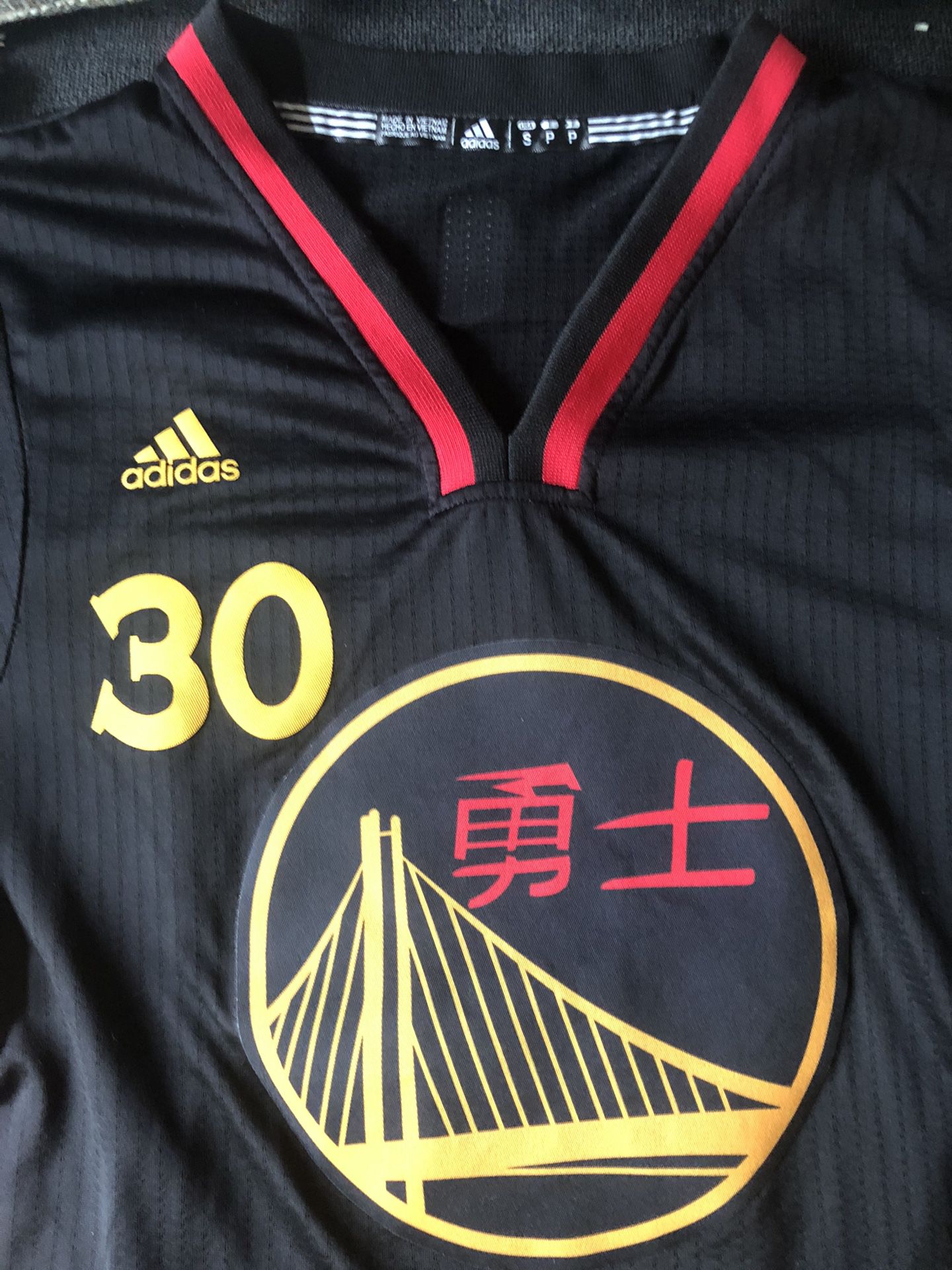 Stephen Curry Warriors #30 Adidas Chinese New Year Jersey Youth