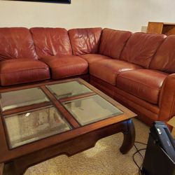 Leather Sectional