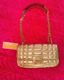 Authentic gold Michael Kors purse