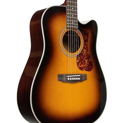 Guild: D-140CE Acoustic-Electric Guitar - Antique Sunburst Gloss