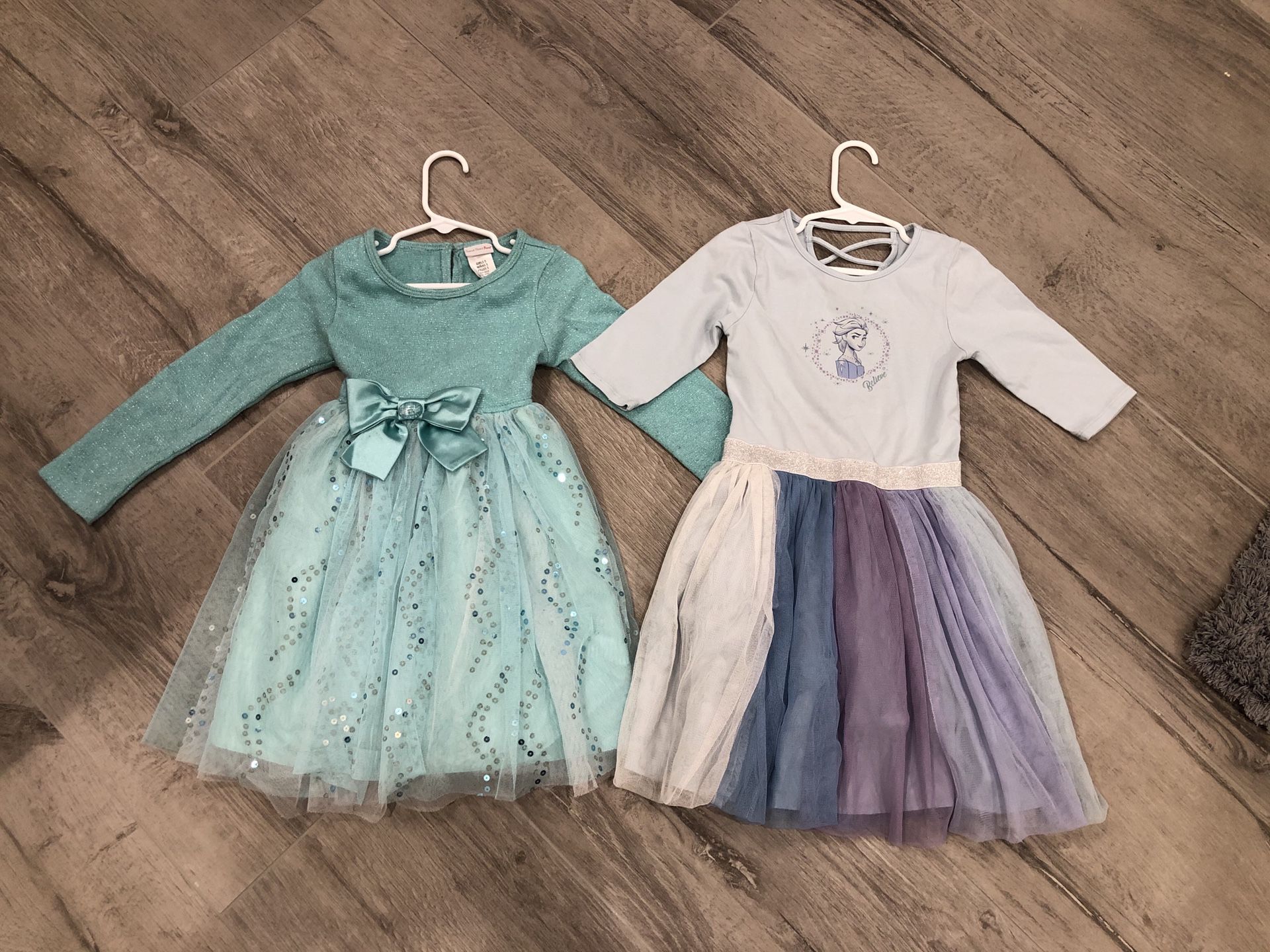 Two Elsa Dresses 5-6T 