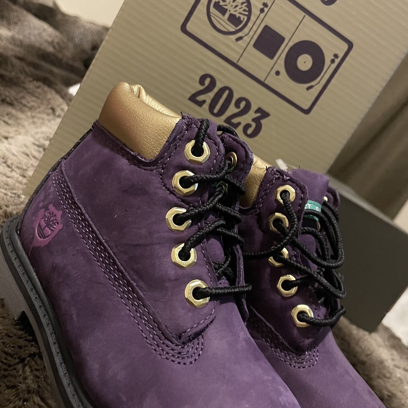 BRAND NEW TODDLER GIRL TIMBERLAND DARK PURPLE HIP HOP NUBUCK BOOT for Sale in Seymour CT OfferUp