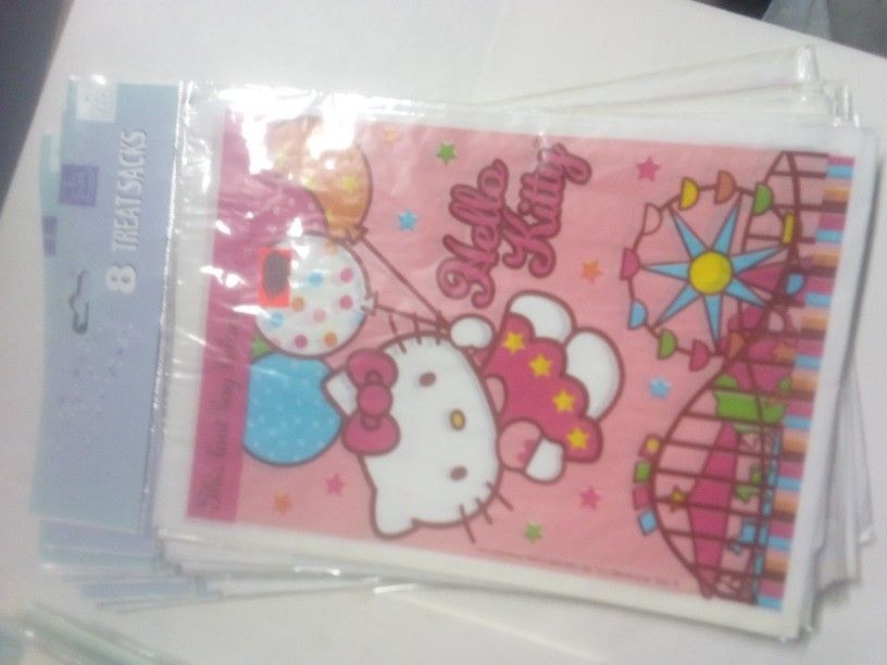 Hello kitty Party Bags And Happy Bday Bags