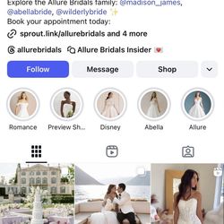 Allure Bridal , Mermaid Dress, White , Size10