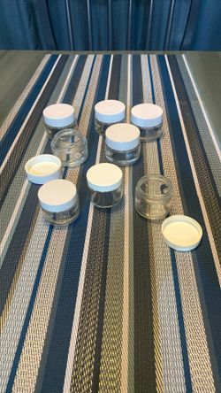 Glass Jars With Lids Clear Approx 2oz