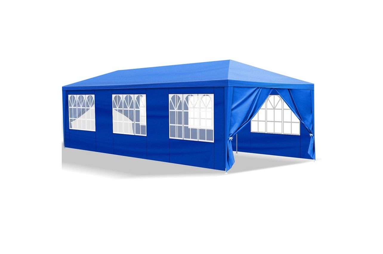 10'x30' Party Tent w/ 8 Removable Walls -Waterproof for Weddings Outdoor Events