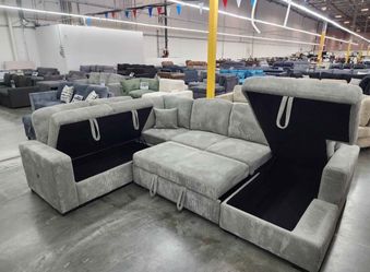 🔥 Sleeper Sectional with USB & Storage - Only $1,047